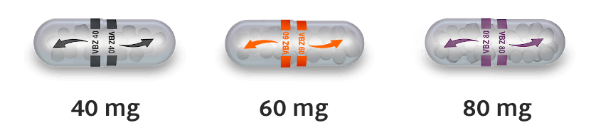 Valbenazine sprinkle formulation capsules