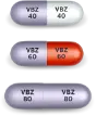 INGREZZA (valbenazine) 40mg capsule, 60mg capsule, and 80mg capsule